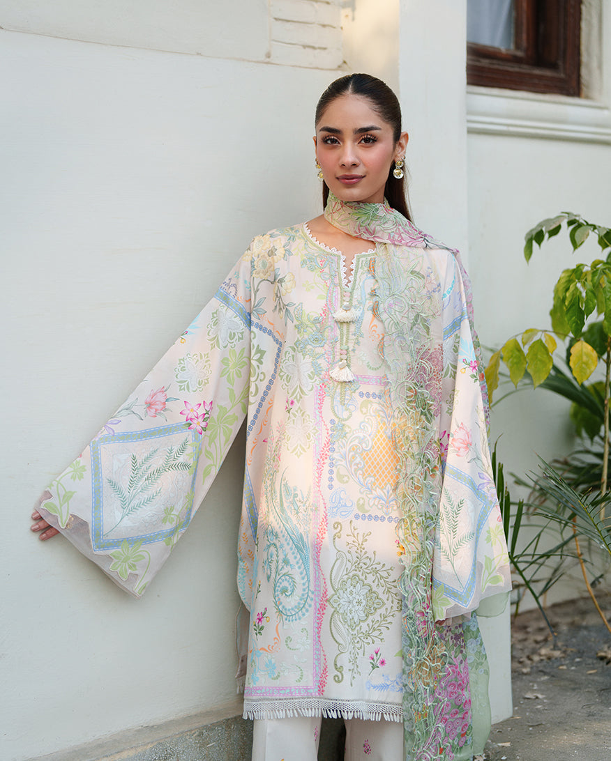Roheenaz | Whispered Florals | Soft Bloom - Designer Dress - Type : Ladies Clothes - Available at Libayah - 100% Original