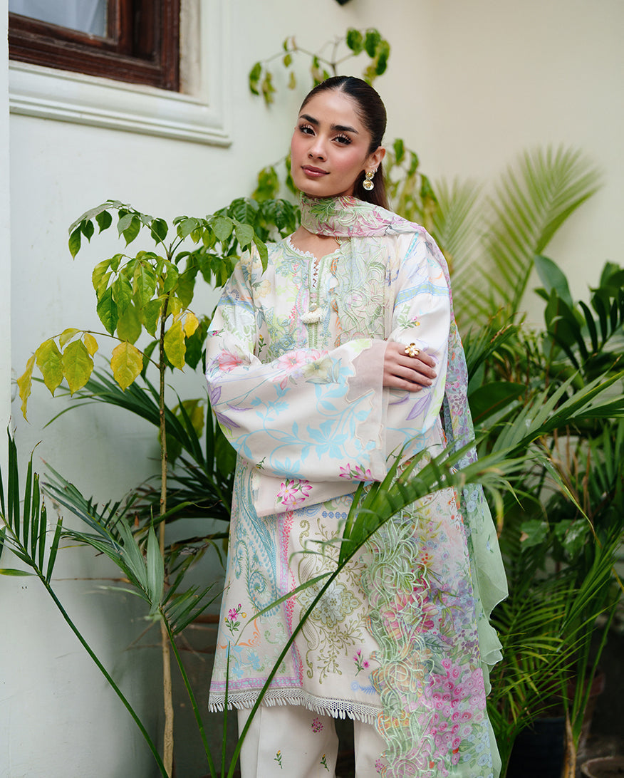 Roheenaz | Whispered Florals | Soft Bloom - Designer Dress - Type : Ladies Clothes - Available at Libayah - 100% Original