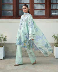 Roheenaz | Whispered Florals | Soft Meadow - Designer Dress - Type : Ladies Clothes - Available at Libayah - 100% Original
