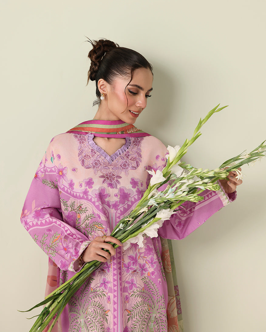 Roheenaz | Rosette Lawn | Soft Solstice - Designer Dress - Type : Ladies Clothes - Available at Libayah - 100% Original