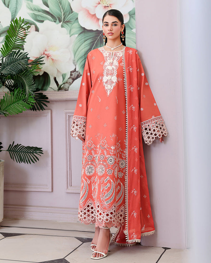 Roheenaz | Veil of Summer Chikankari | Soleil Blanc by Roheenaz - Designer Dress  - Type : Ladies Clothes - Available at Libayah - 100% Original 