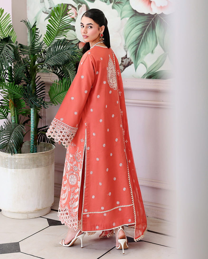 Roheenaz | Veil of Summer Chikankari | Soleil Blanc by Roheenaz - Designer Dress  - Type : Ladies Clothes - Available at Libayah - 100% Original 