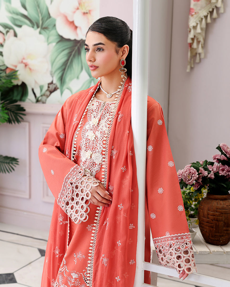 Roheenaz | Veil of Summer Chikankari | Soleil Blanc by Roheenaz - Designer Dress  - Type : Ladies Clothes - Available at Libayah - 100% Original 