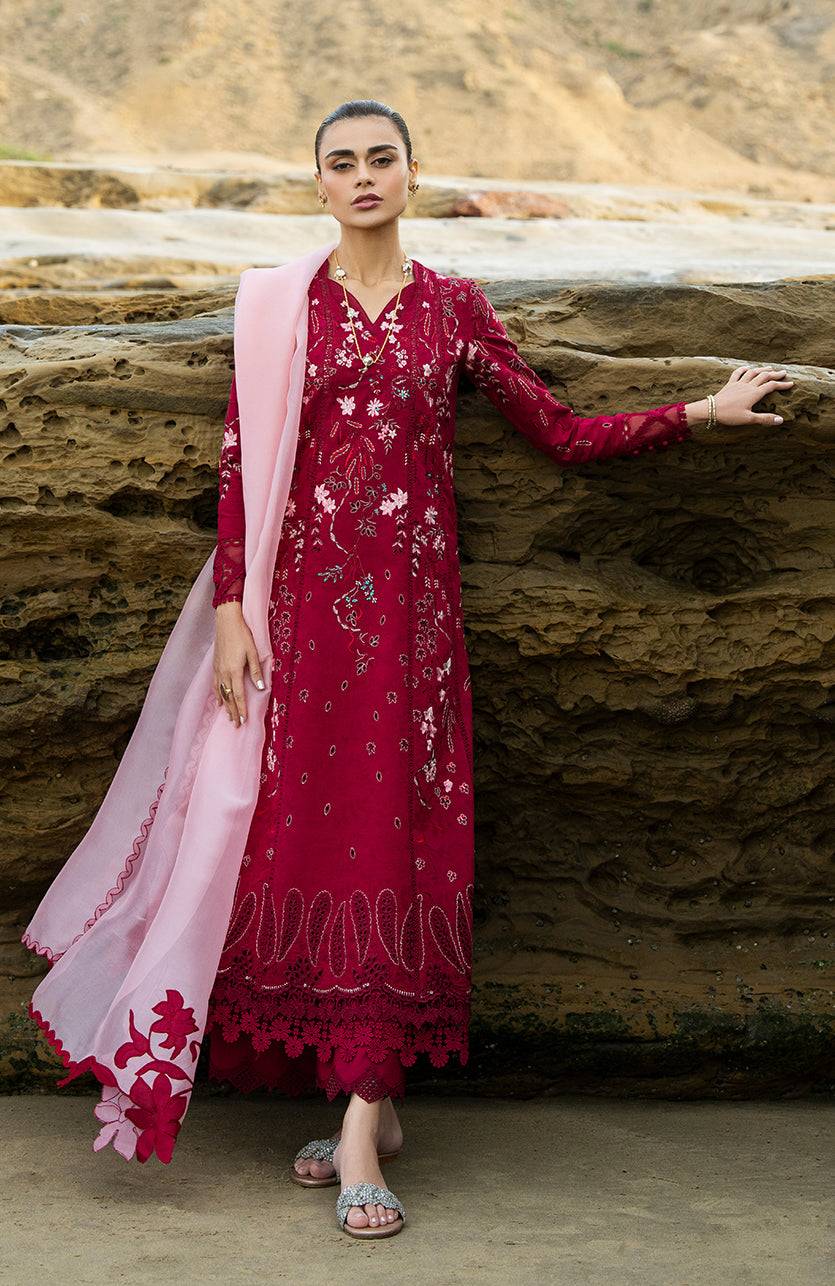 Soraya | Noa Summer Pret'25 | Carmine by Soraya - Designer Dress  - Type : Ladies Clothes - Available at Libayah - 100% Original 