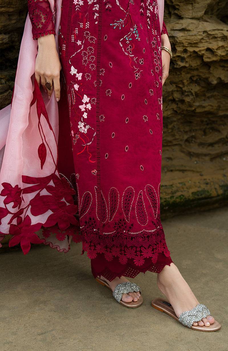 Soraya | Noa Summer Pret'25 | Carmine by Soraya - Designer Dress  - Type : Ladies Clothes - Available at Libayah - 100% Original 