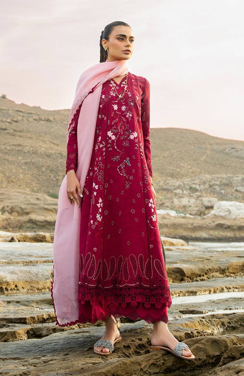 Soraya | Noa Summer Pret'25 | Carmine by Soraya - Designer Dress  - Type : Ladies Clothes - Available at Libayah - 100% Original 