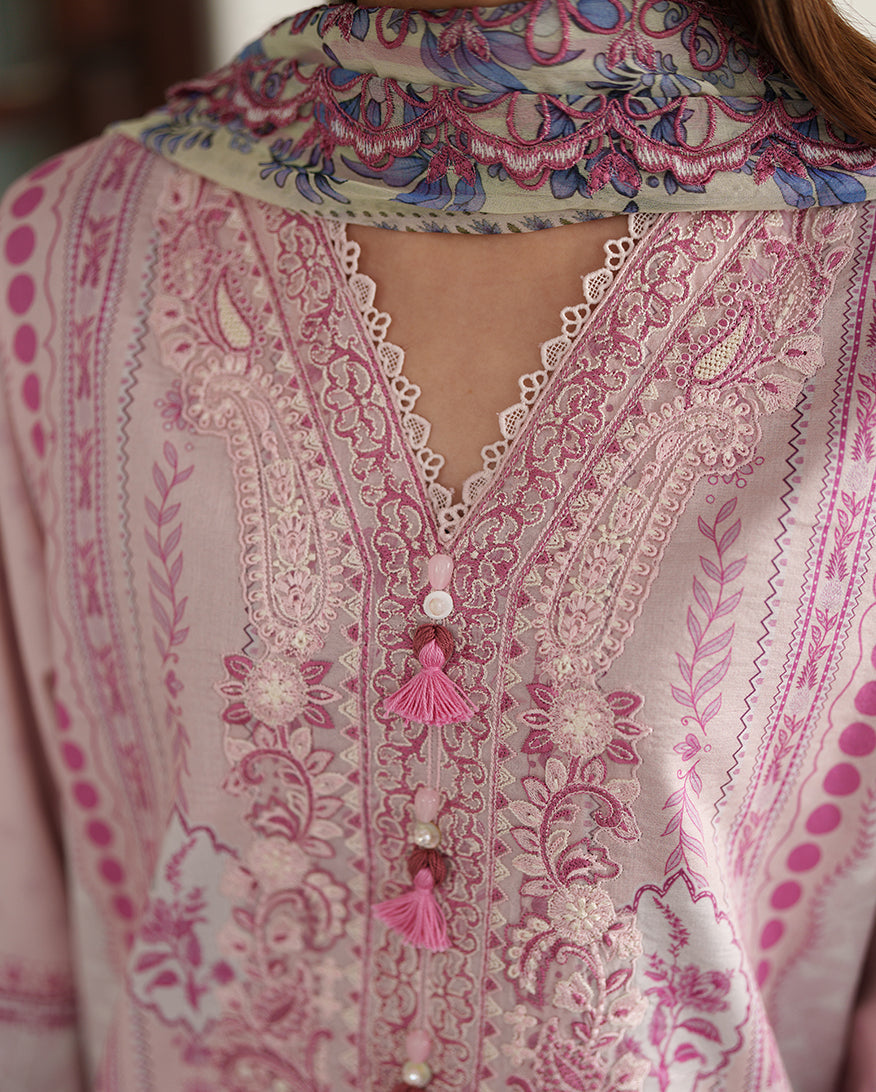 Roheenaz | Whispered Florals |Sorbet Bloom - Designer Dress - Type : Ladies Clothes - Available at Libayah - 100% Original