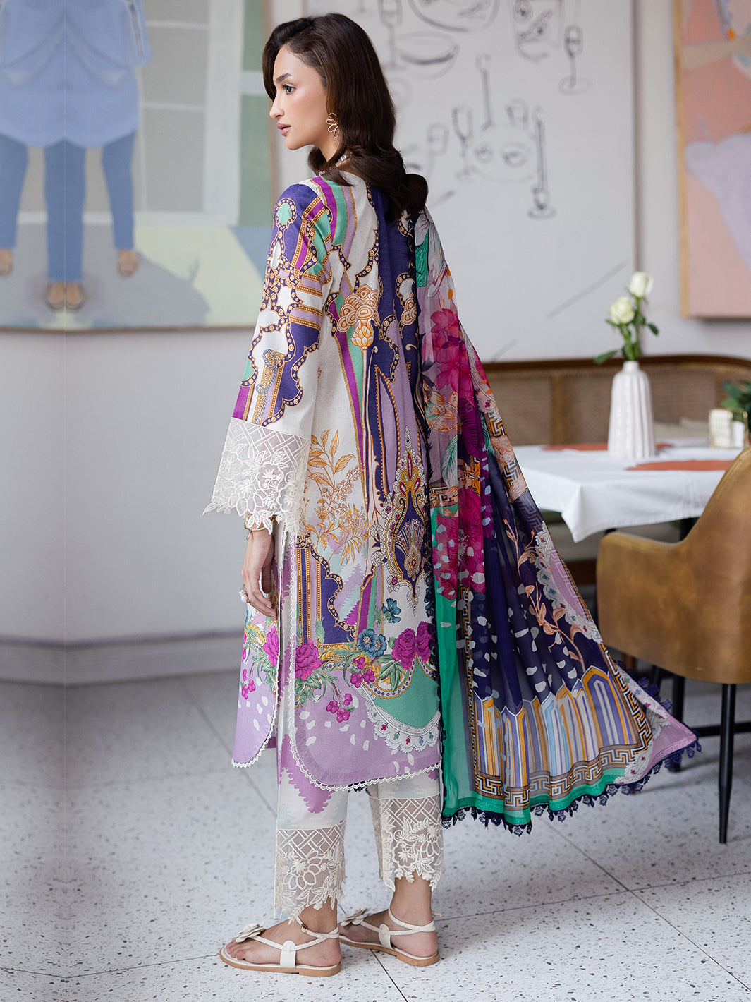 Mahnur | After Hours Luxury Lawn 25 | Sugar Rush by Mahnur - Designer Dress - Type: Ladies Clothes - Available at Libayah - 100% Original