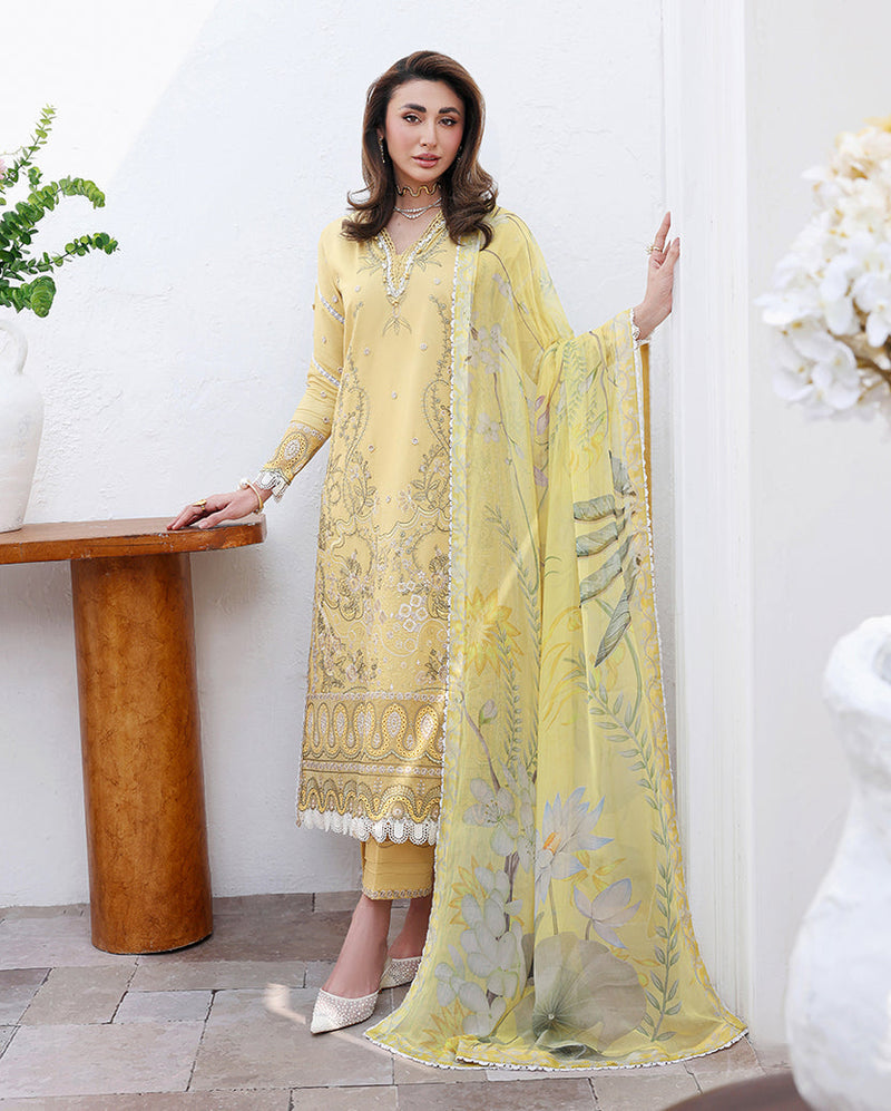 Roheenaz | Floral Reverie Luxury Lawn | Summer Glow by Roheenaz - Designer Dress  - Type : Ladies Clothes - Available at Libayah - 100% Original 
