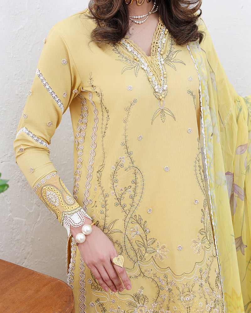 Roheenaz | Floral Reverie Luxury Lawn | Summer Glow by Roheenaz - Designer Dress  - Type : Ladies Clothes - Available at Libayah - 100% Original 