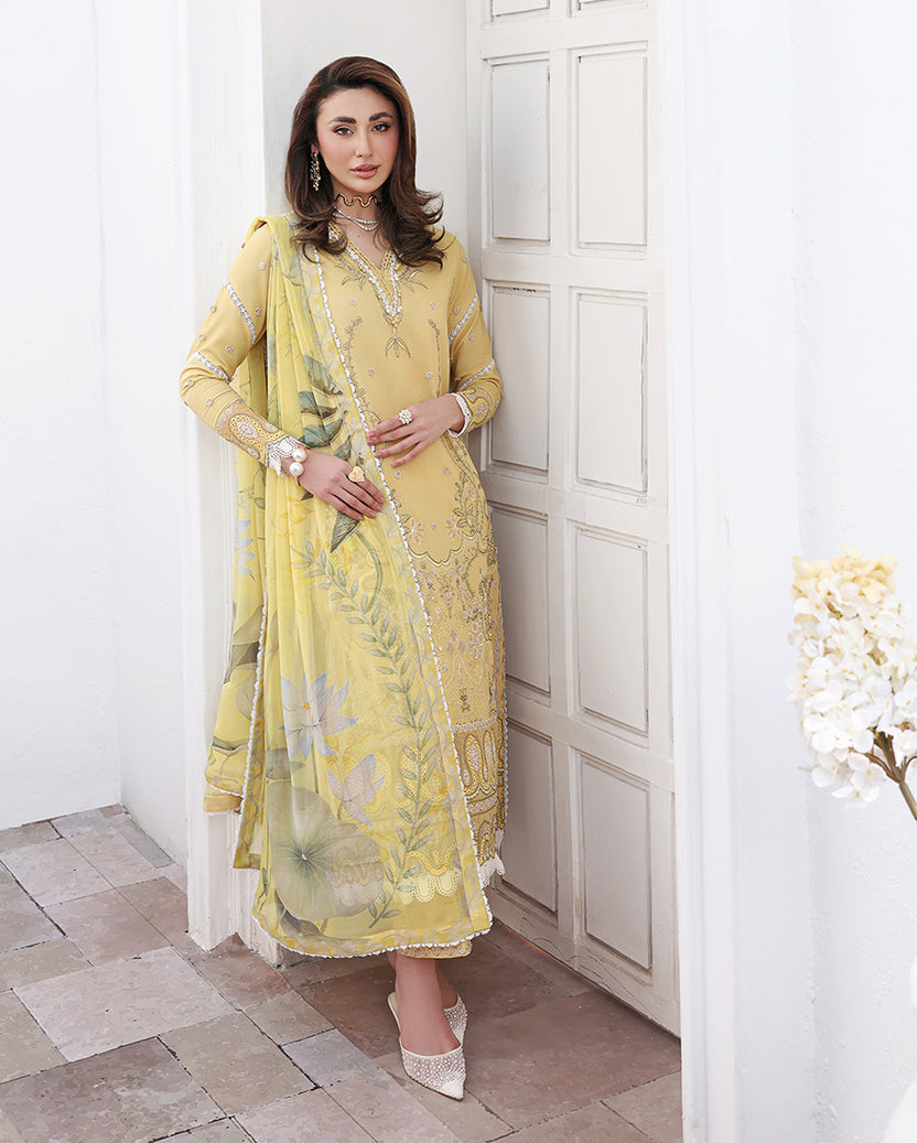 Roheenaz | Floral Reverie Luxury Lawn | Summer Glow by Roheenaz - Designer Dress  - Type : Ladies Clothes - Available at Libayah - 100% Original 