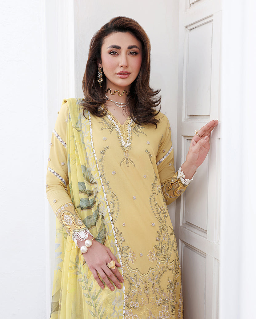 Roheenaz | Floral Reverie Luxury Lawn | Summer Glow by Roheenaz - Designer Dress  - Type : Ladies Clothes - Available at Libayah - 100% Original 