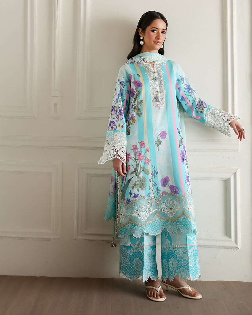 Roheenaz | Sunlit Tales Printed Embroidered Edit | Sunbeam story - by Libayah - Registered Vendor of : Roheenaz - 100% Original Designer Dress