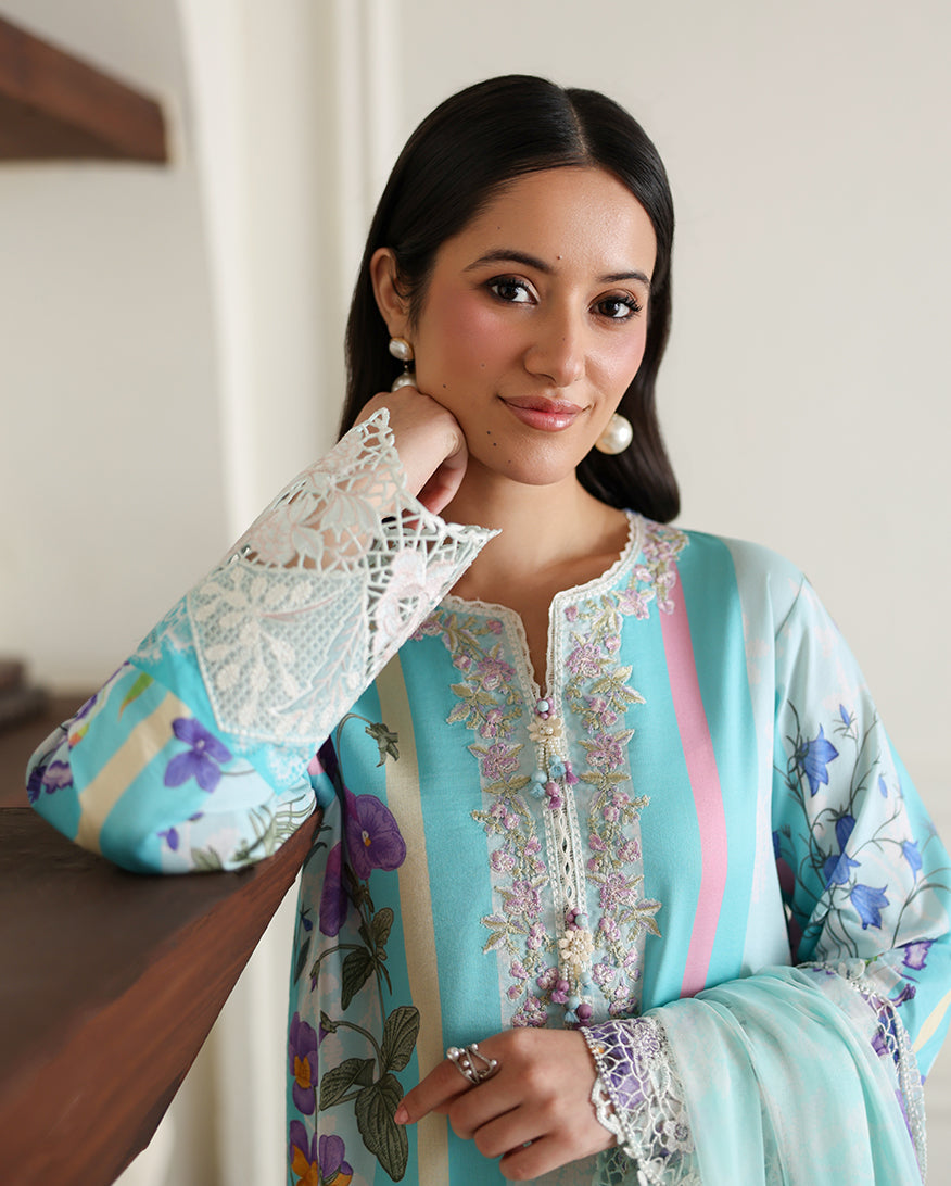 Roheenaz | Sunlit Tales Printed Embroidered Edit | Sunbeam story - by Libayah - Registered Vendor of : Roheenaz - 100% Original Designer Dress