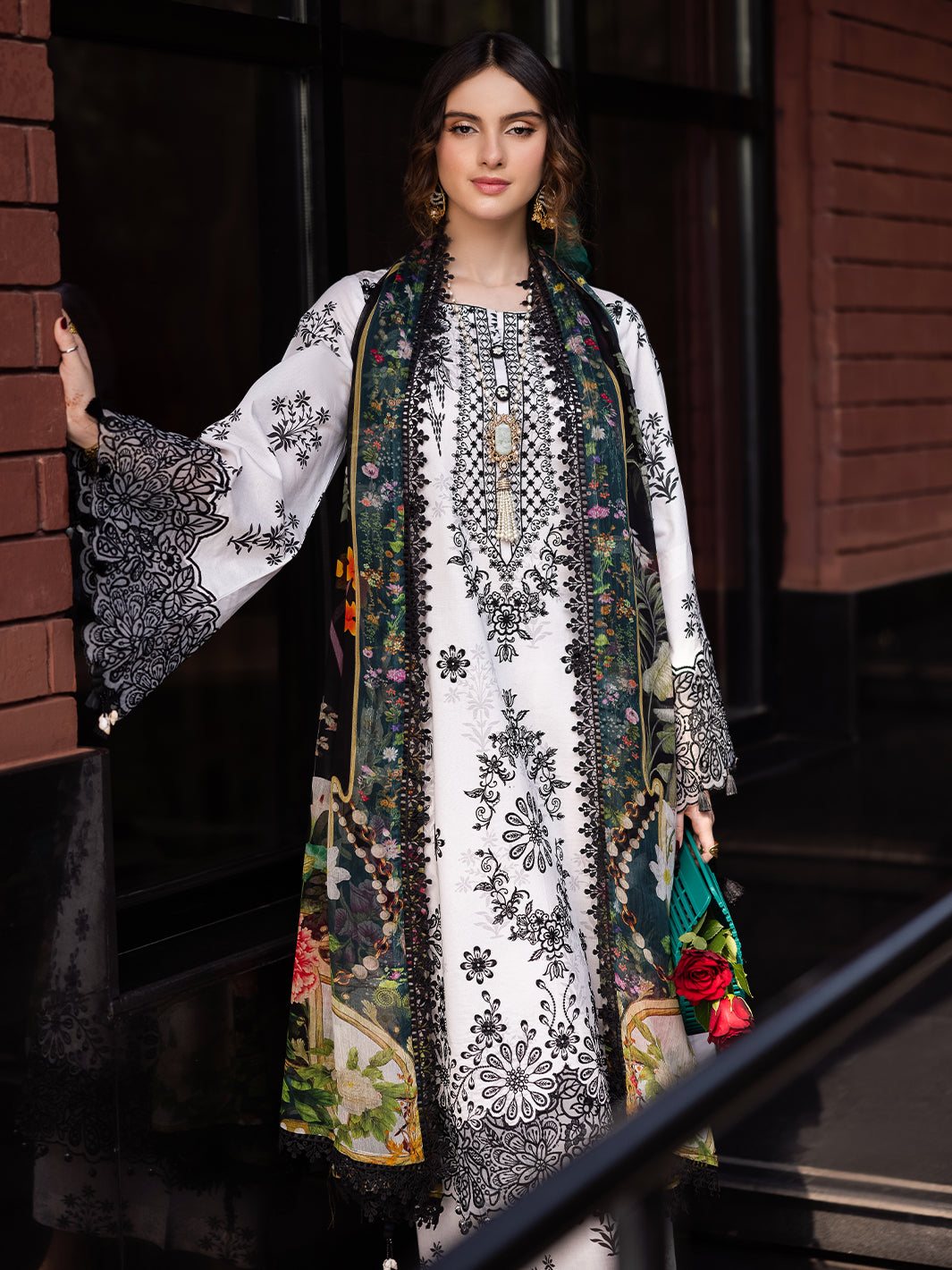 Mahnur | After Hours Luxury Lawn 25 | Sundaze Soiree by Mahnur - Designer Dress - Type: Ladies Clothes - Available at Libayah - 100% Original