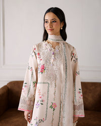 Roheenaz | Sunlit Tales Printed Embroidered Edit | Sunflare Petal - by Libayah - Registered Vendor of : Roheenaz - 100% Original Designer Dress