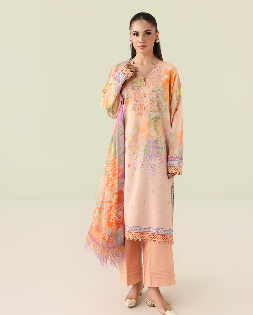 Roheenaz | Rosette Lawn | Sunlit Fern - Designer Dress - Type : Ladies Clothes - Available at Libayah - 100% Original