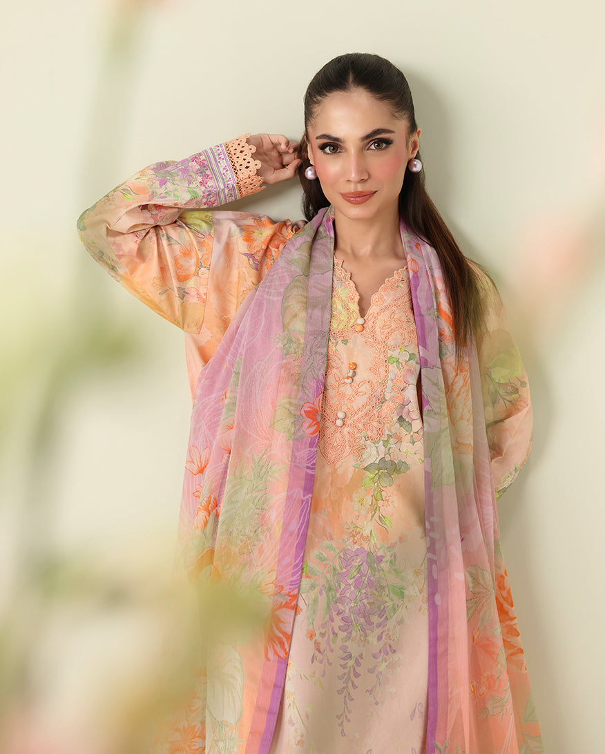 Roheenaz | Rosette Lawn | Sunlit Fern - Designer Dress - Type : Ladies Clothes - Available at Libayah - 100% Original