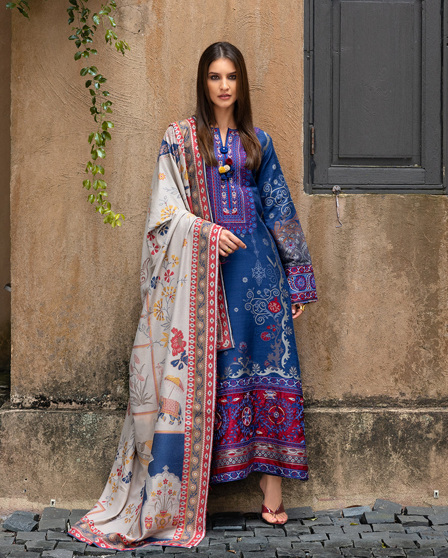 Sunset Promise – authentic Pakistani dress from the Mushq Winter Broadway 25 collection for women in the UK.