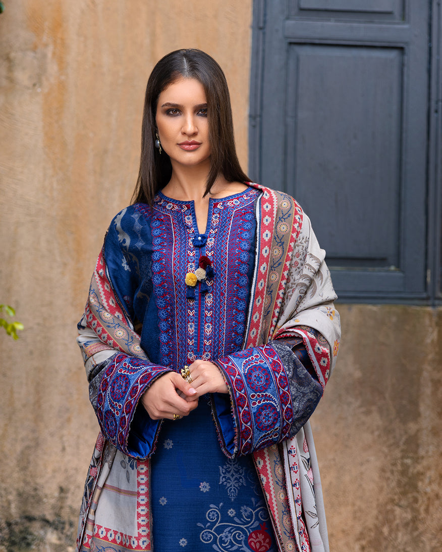 Sunset Promise – authentic Pakistani dress from the Mushq Winter Broadway 25 collection for women in the UK.