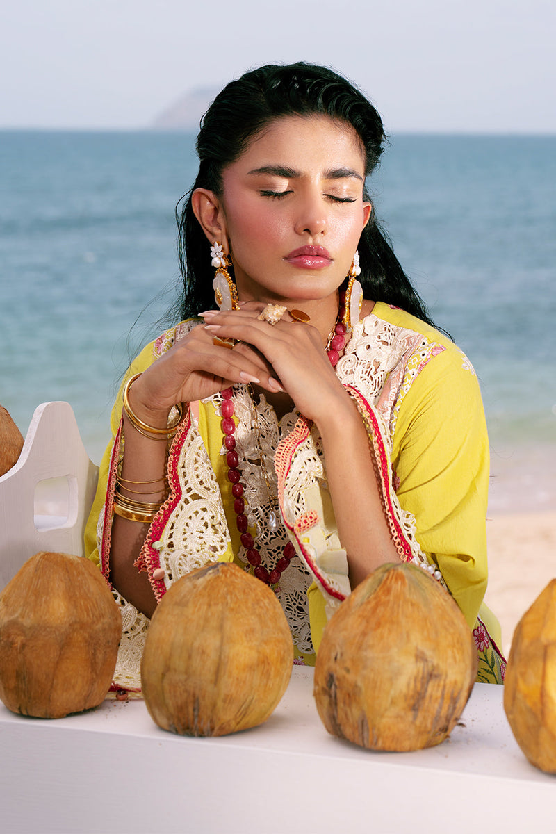 AJR Couture | Dastan Luxury Lawn 25 | Sunset by AJR Couture - Designer Dress - Type: Ladies Clothes - Available at Libayah - 100% Original