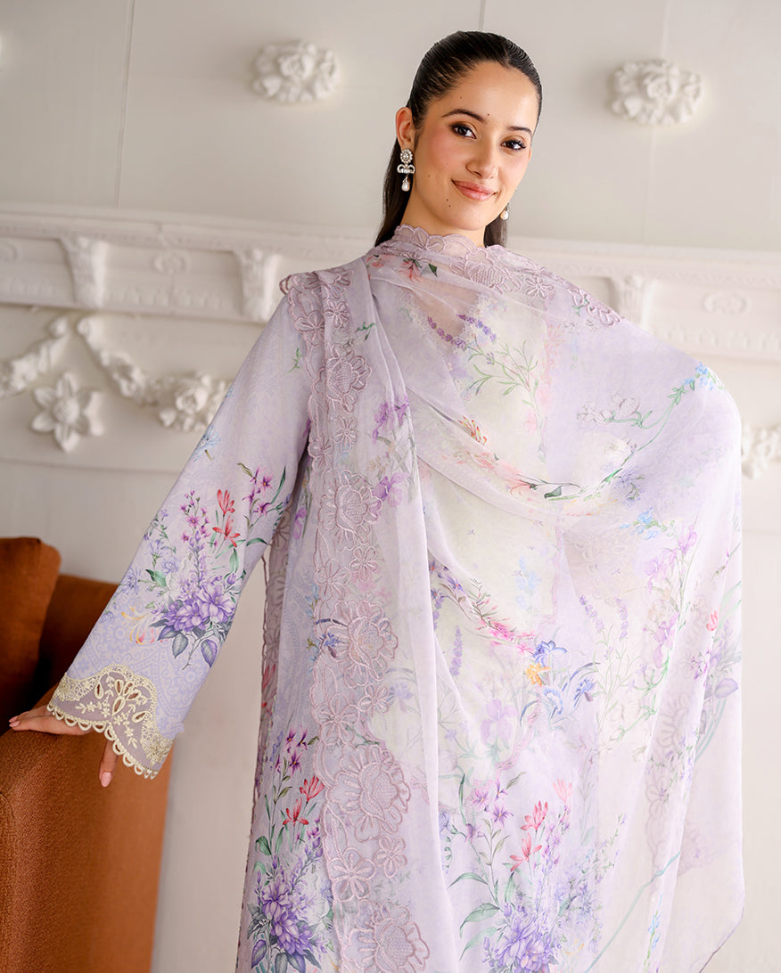 Roheenaz | Sunlit Tales Printed Embroidered Edit | Sunveil - by Libayah - Registered Vendor of : Roheenaz - 100% Original Designer Dress