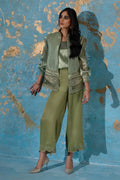 Wardha Saleem | Luxury Pret Fusion Wear | CHANTAL - JACKET SET (3 PC) by Wardha Saleem - Designer Dress - Type: Ladies Clothes - Available at Libayah - 100% Original