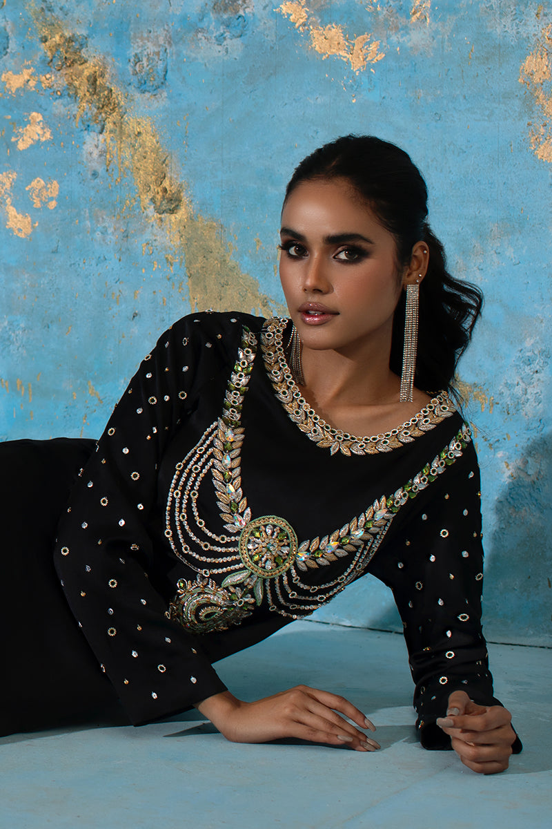 Wardha Saleem | Luxury Pret Fusion Wear | BELLE - KAFTAN by Wardha Saleem - Designer Dress - Type: Ladies Clothes - Available at Libayah - 100% Original