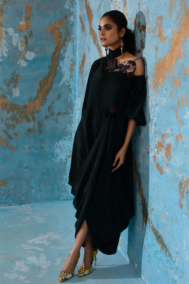Wardha Saleem | Luxury Pret Fusion Wear | IVY - FORMAL DRAPE by Wardha Saleem - Designer Dress - Type: Ladies Clothes - Available at Libayah - 100% Original