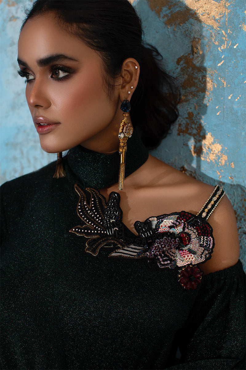 Wardha Saleem | Luxury Pret Fusion Wear | IVY - FORMAL DRAPE by Wardha Saleem - Designer Dress - Type: Ladies Clothes - Available at Libayah - 100% Original