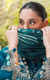 Asifa and Nabeel | Luxury Winter 24 | TEAL WL-07 by Asifa and Nabeel - Designer Dress - Type: Ladies Clothes - Available at Libayah - 100% Original