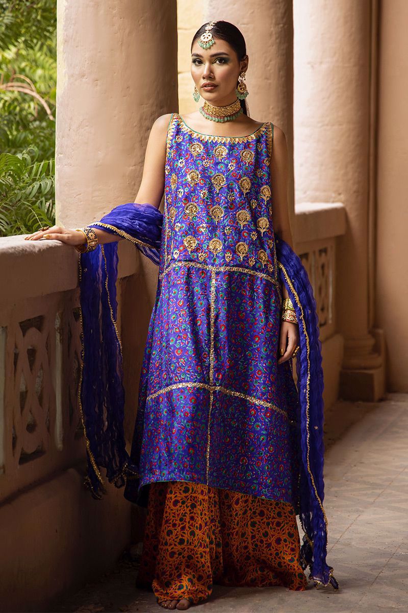 The Pink Tree Company | Wedding Wear | COBALT BLUE by The Pink Tree Company - Designer Dress - Type: Ladies Clothes - Available at Libayah - 100% Original