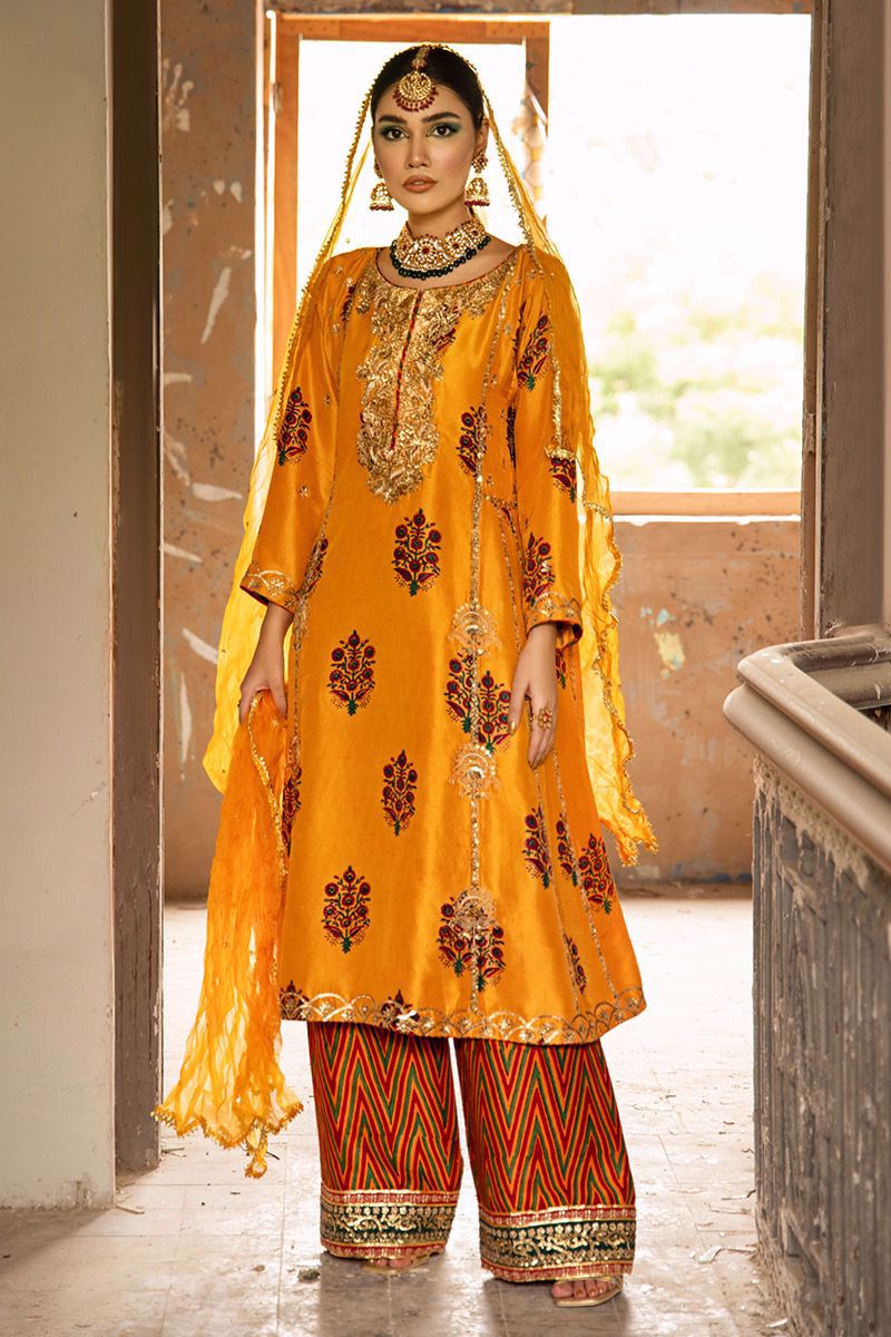 The Pink Tree Company | Wedding Wear | SAFFRON SYMPHONY by The Pink Tree Company - Designer Dress - Type: Ladies Clothes - Available at Libayah - 100% Original