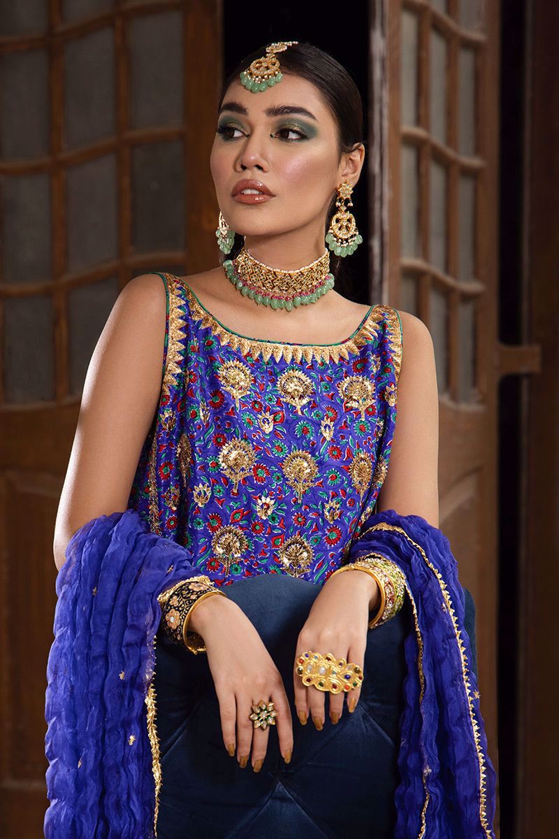 The Pink Tree Company | Wedding Wear | COBALT BLUE by The Pink Tree Company - Designer Dress - Type: Ladies Clothes - Available at Libayah - 100% Original