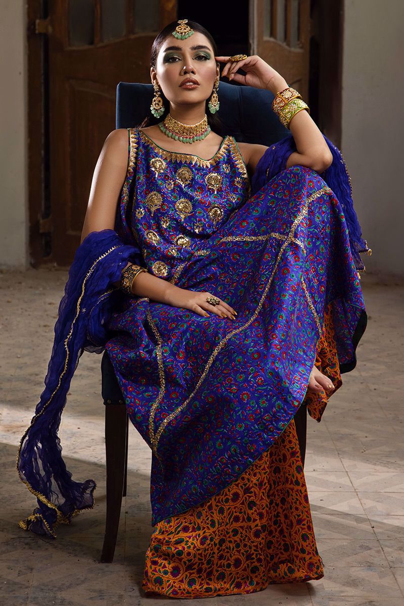 The Pink Tree Company | Wedding Wear | COBALT BLUE by The Pink Tree Company - Designer Dress - Type: Ladies Clothes - Available at Libayah - 100% Original
