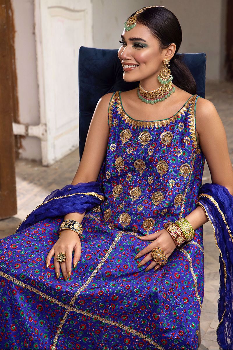 The Pink Tree Company | Wedding Wear | COBALT BLUE by The Pink Tree Company - Designer Dress - Type: Ladies Clothes - Available at Libayah - 100% Original