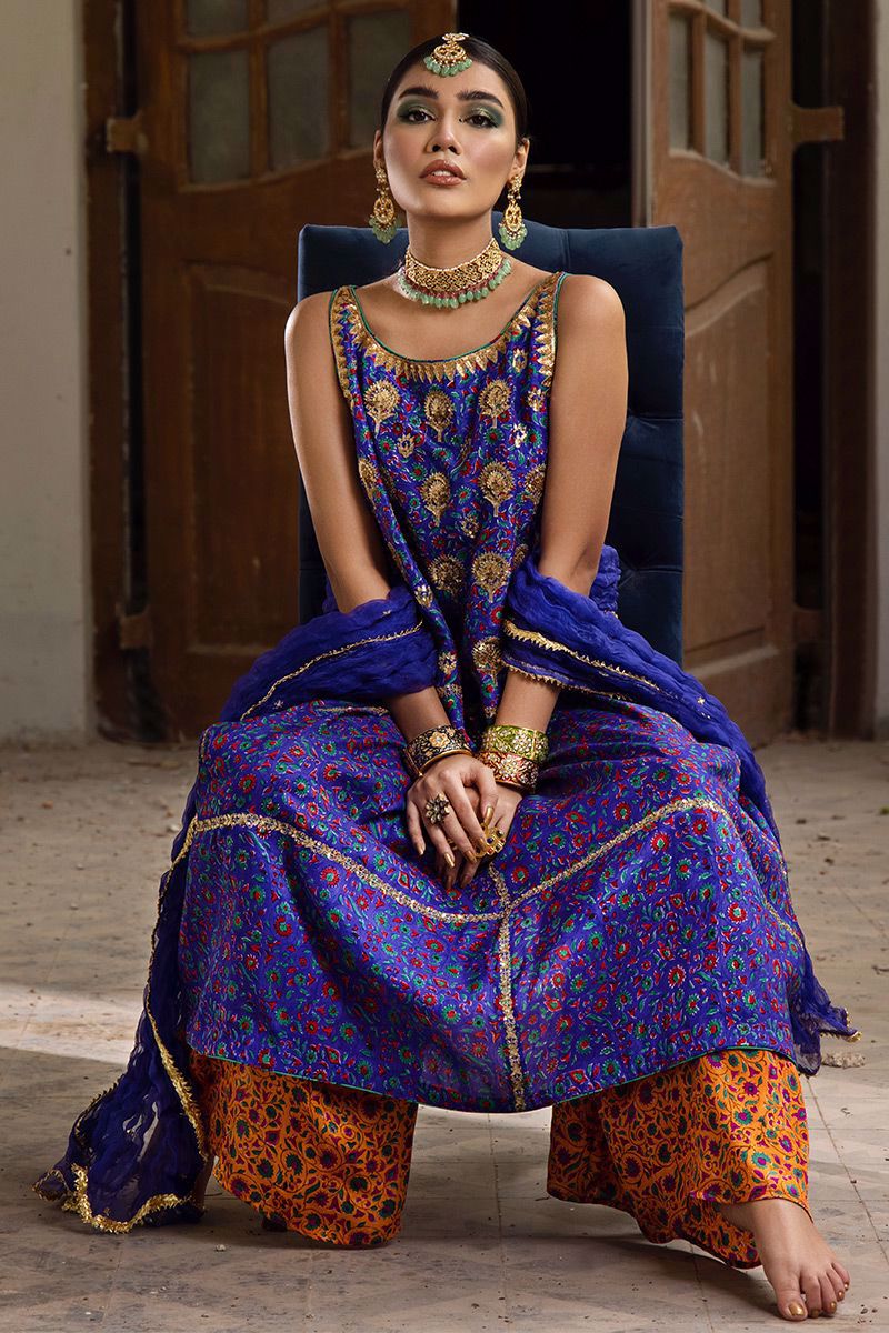 The Pink Tree Company | Wedding Wear | COBALT BLUE by The Pink Tree Company - Designer Dress - Type: Ladies Clothes - Available at Libayah - 100% Original