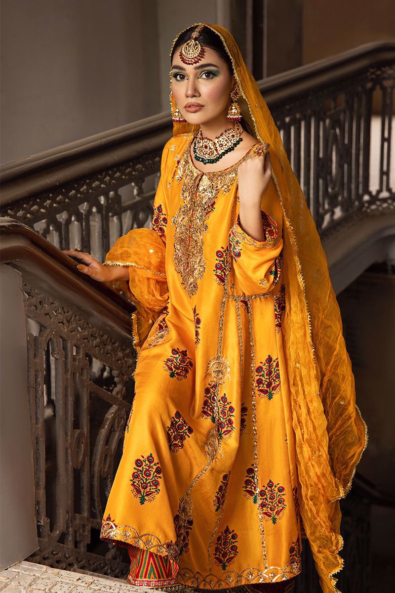 The Pink Tree Company | Wedding Wear | SAFFRON SYMPHONY by The Pink Tree Company - Designer Dress - Type: Ladies Clothes - Available at Libayah - 100% Original