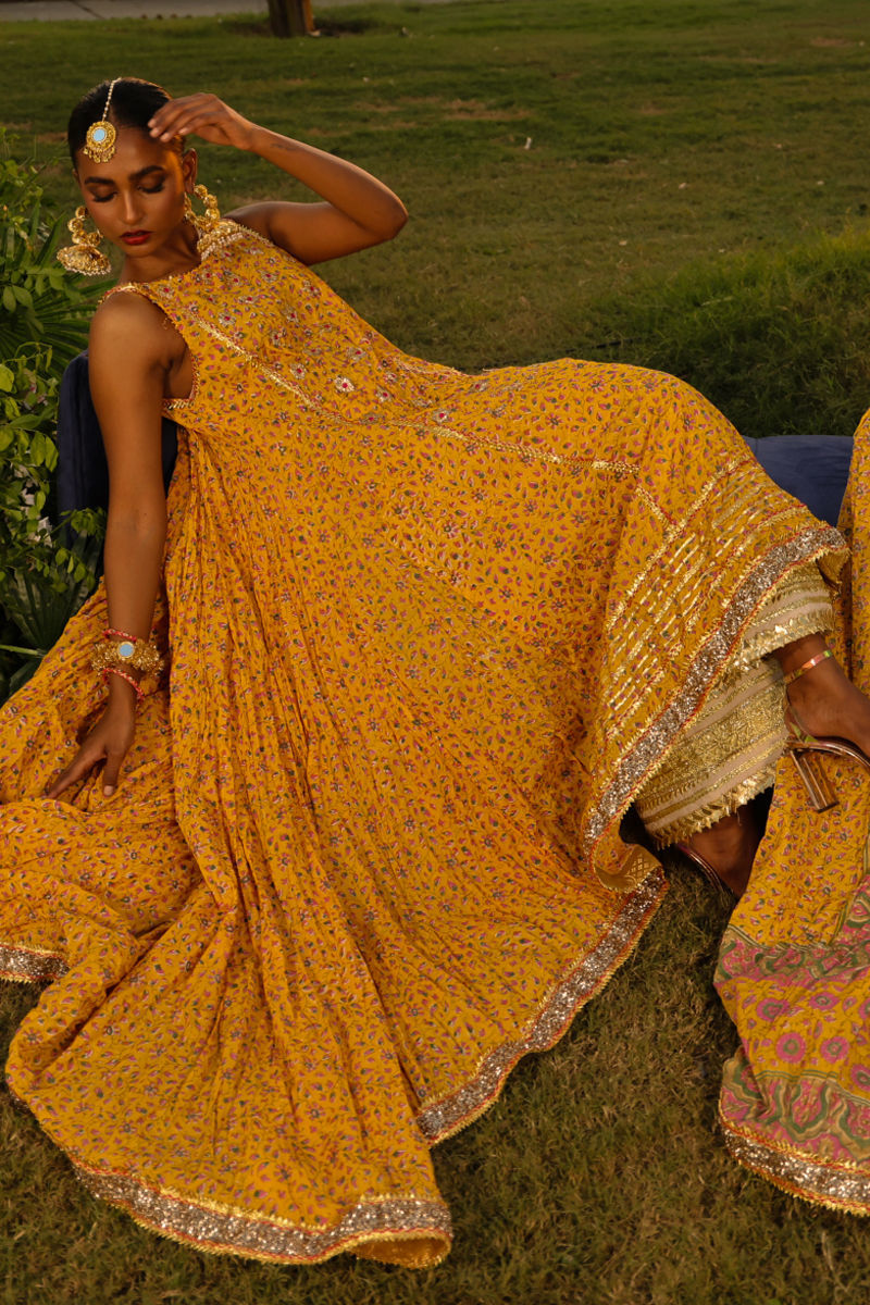 The Pink Tree Company | Wedding Wear | SAFFRON GARDEN by The Pink Tree Company - Designer Dress - Type: Ladies Clothes - Available at Libayah - 100% Original