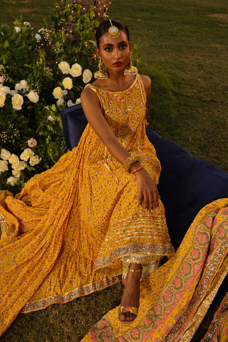The Pink Tree Company | Wedding Wear | SAFFRON GARDEN by The Pink Tree Company - Designer Dress - Type: Ladies Clothes - Available at Libayah - 100% Original
