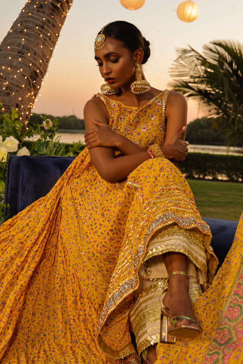 The Pink Tree Company | Wedding Wear | SAFFRON GARDEN by The Pink Tree Company - Designer Dress - Type: Ladies Clothes - Available at Libayah - 100% Original