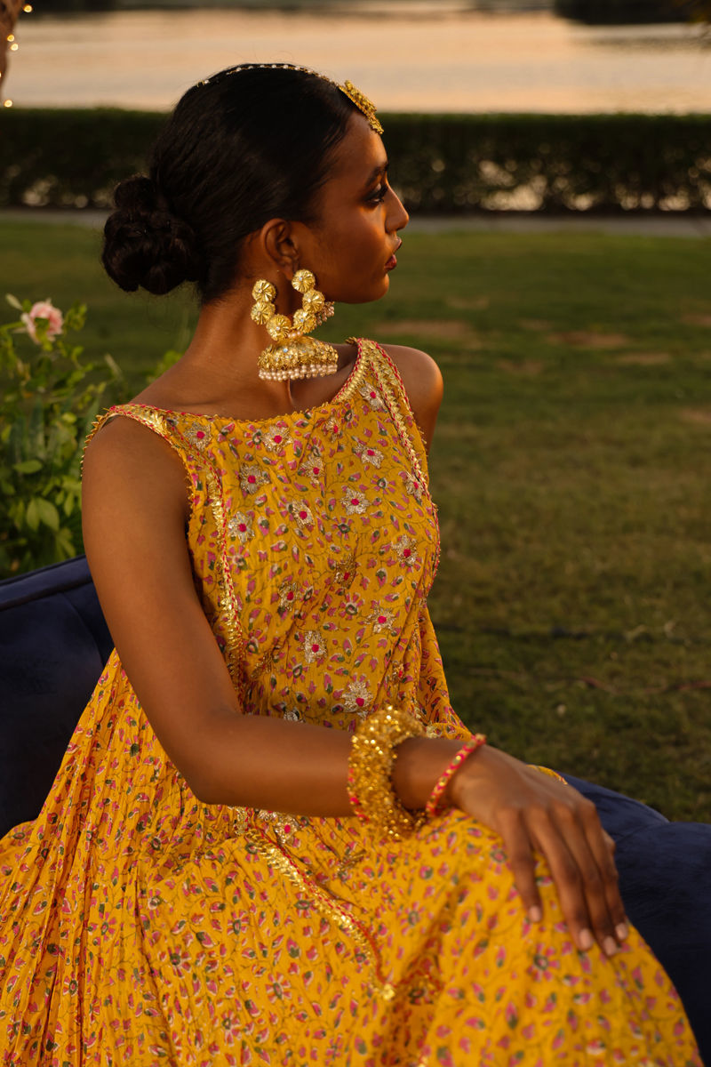 The Pink Tree Company | Wedding Wear | SAFFRON GARDEN by The Pink Tree Company - Designer Dress - Type: Ladies Clothes - Available at Libayah - 100% Original