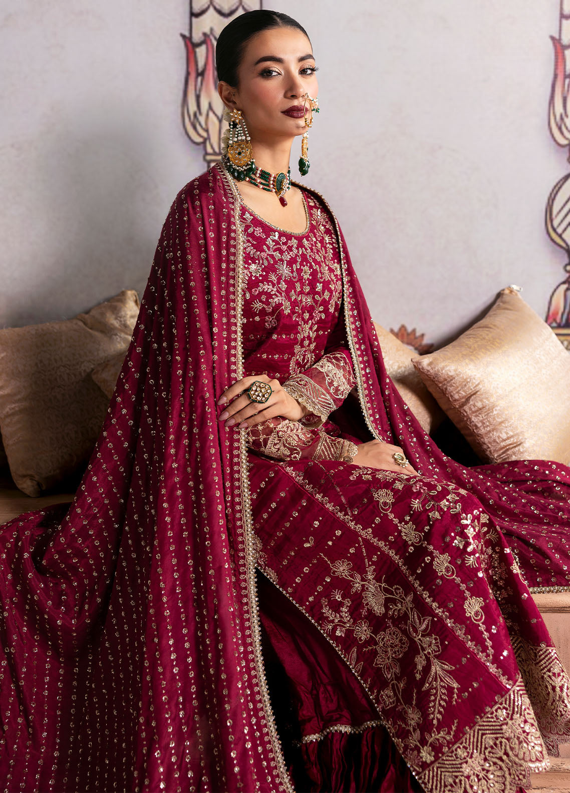 Sahane | There She Glows  | TSG-07 Merlot by Sahane - Designer Dress - Type: Ladies Clothes - Available at Libayah - 100% Original