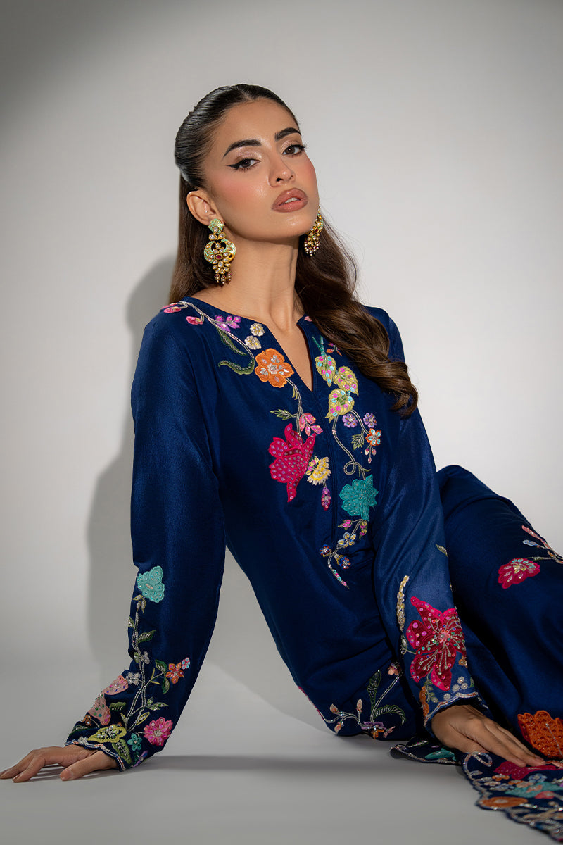 Mina Hassan | Winter 25 | Adina by Mina Hassan - Designer Dress - Type : Ladies Clothes - Available at Libayah - 100% Original 