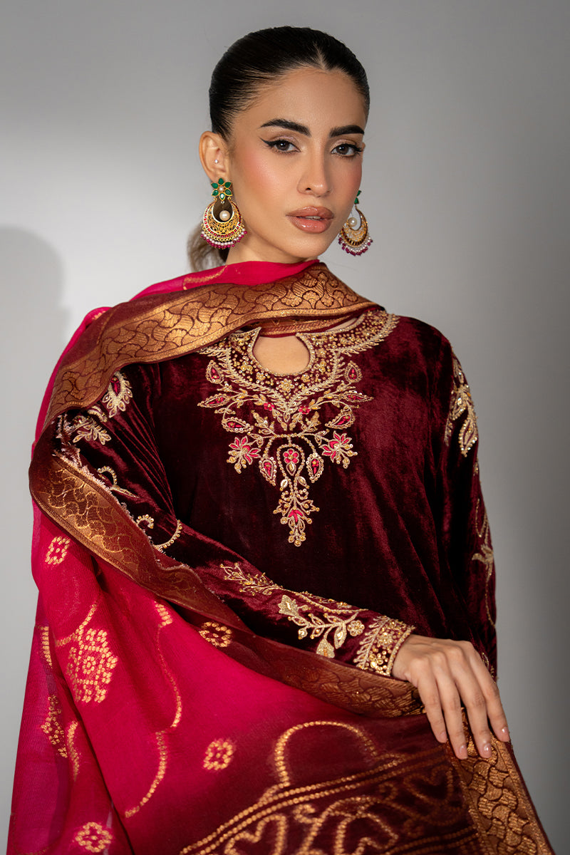 Mina Hassan | Winter 25 | Haya by Mina Hassan - Designer Dress - Type : Ladies Clothes - Available at Libayah - 100% Original 