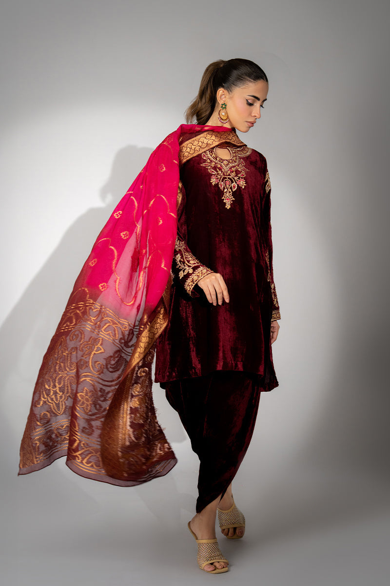 Mina Hassan | Winter 25 | Haya by Mina Hassan - Designer Dress - Type : Ladies Clothes - Available at Libayah - 100% Original 