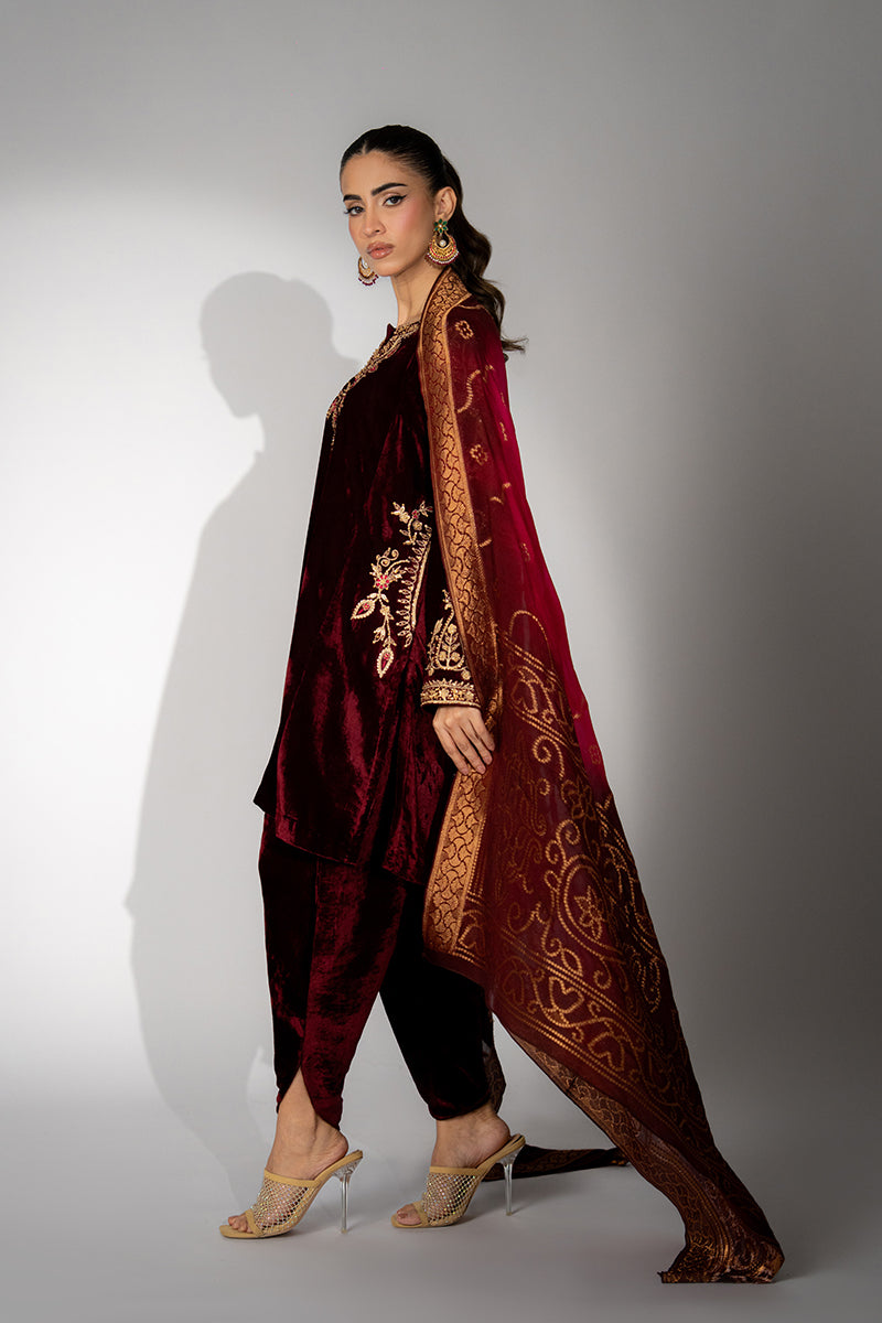 Mina Hassan | Winter 25 | Haya by Mina Hassan - Designer Dress - Type : Ladies Clothes - Available at Libayah - 100% Original 