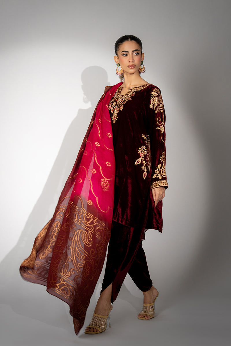 Mina Hassan | Winter 25 | Haya by Mina Hassan - Designer Dress - Type : Ladies Clothes - Available at Libayah - 100% Original 