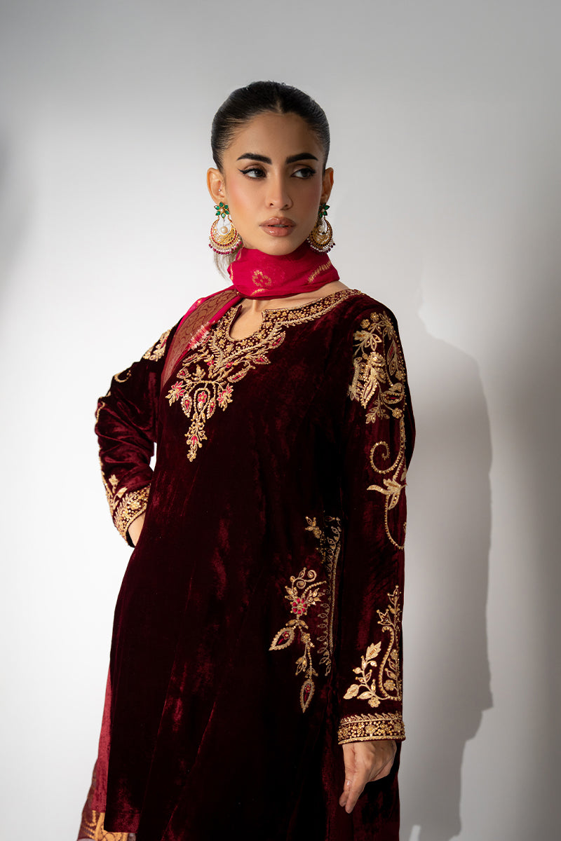 Mina Hassan | Winter 25 | Haya by Mina Hassan - Designer Dress - Type : Ladies Clothes - Available at Libayah - 100% Original 