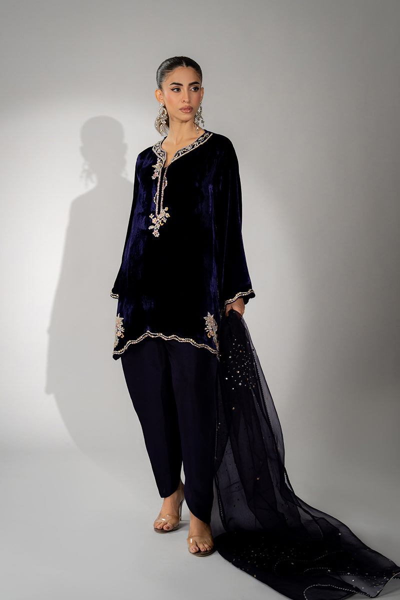 Mina Hassan | Winter 25 | Ushna by Mina Hassan - Designer Dress - Type : Ladies Clothes - Available at Libayah - 100% Original 